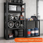 Metal Storage Shelves Unit,5-Tier Adjustable Heavy Duty Garage Shelving,3000LBS Garage Storage Industrial Shelves,Storage Racks,Steel Shelf Suitable for Shop,Warehouse,Basement