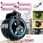 EchoSmile Collapsible Wagon Cart for Camping & Beach - Heavy Duty 400lbs Capacity All-Terrain Cart with Wide Wheels, Portable Folding Utility Wagon for Grocery, Garden, Sports,Pink&Gray