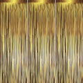 3 Pack 3.3 x 8.2 ft Matte Gold Foil Fringe Backdrop Curtains, Tinsel Streamers Party Decorations, Fringe Backdrop, Door Shimmer for Graduation, New Years Eve, Birthday Party