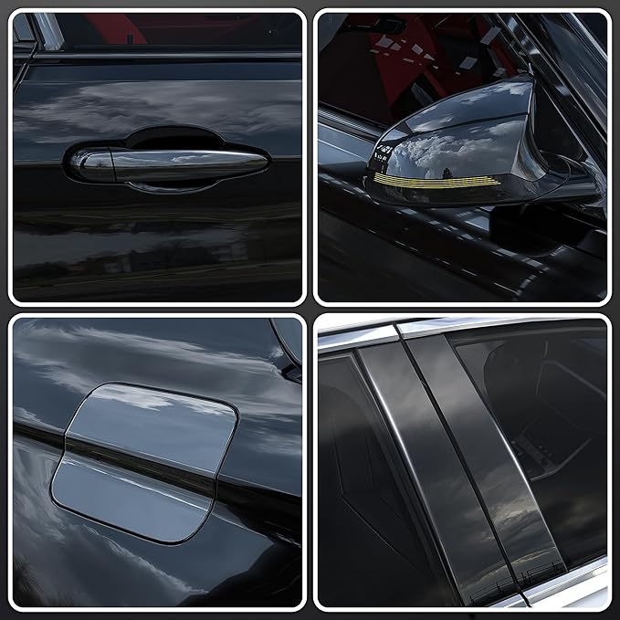 Lypumso Clear Vinyl Wrap Tape, Car Door Edge Guard Door Sill Protector, Transparent Paint Protection Film for Most Cars Rearview Mirror Handle Bumper Window Stair (Clear, 1ft x 10ft)