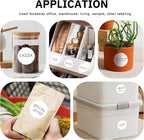 2 Inch White Circle Sticker Labels,2000Pcs 4 Rolls,Multi-Purpose Round Coding Labels for Office,Inventory, Organizing