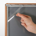 M&T Displays Curved Menu Board, 11x17 Pedestal Sign Holder Copper Floor Standing Aluminum Front Loading Easy Open Poster Message Advertisement Holder For Restaurant Cafe Hotel