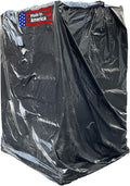 Sandbaggy Black Pallet Covers | Made in USA | Tarp Fits Large Pallets Up to 55" x 55" x 75" | Built w/ 1 Year UV Protection | Heavy Duty 3 Mil Thick Plastic (Pack of 10, 3 Mil Thick)