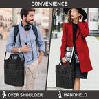Opux 3 Bottle Wine Carrier Tote, Insulated Leakproof Cooler Bag for Picnic, BYOB Beach, Portable Wine Bottle Case