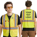 A-KSAFETY Custom High Visibility Reflective Safety Vest with logo