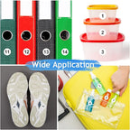 Outus 5000 Pcs 0.4 Inch 1 to 100 Number Stickers Small Number Dot Labels Consecutive Inventory Locker Storage Organizing Removable Stickers for Indoor Outdoor Office White