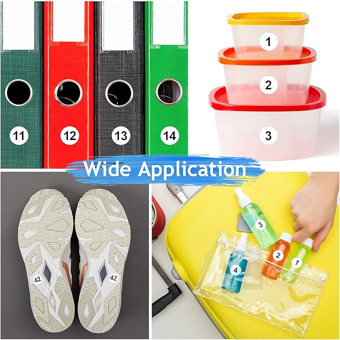 Outus 5000 Pcs 0.4 Inch 1 to 100 Number Stickers Small Number Dot Labels Consecutive Inventory Locker Storage Organizing Removable Stickers for Indoor Outdoor Office White