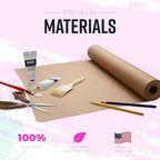 Large Brown Kraft Paper Roll - 36" x 1200" (100 ft) - Made in USA - Ideal for Gift Wrapping, Packing, Moving, Postal, Shipping, Parcel, Wall Art, Crafts, Bulletin Boards, Floor Cover or Table Runner