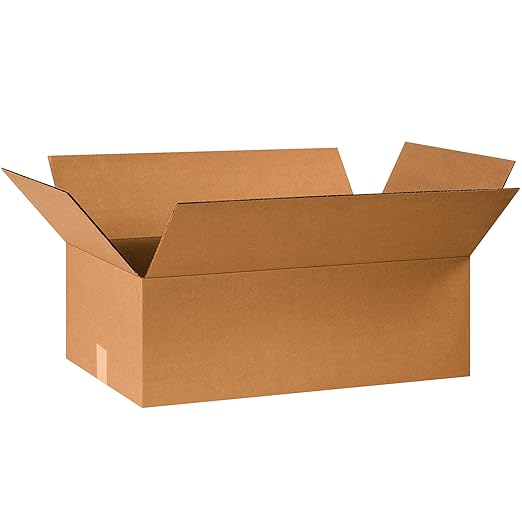 TAPE LOGIC 24x14x8 Flat Corrugated Boxes, Flat, 24L x 14W x 8H, Pack of 20 | Shipping, Packaging, Moving, Storage Box for Home or Business, Strong Wholesale Bulk Boxes