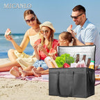 Insulated Food Delivery Bag, Commercial Grade Pizza Carrier for Hot and Cold Food, Large Reusable Catering Cooler Bag 22x15x14, Pizza Delivery Box for Uber Eats, Doordash Essentials