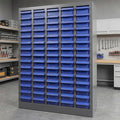 Part Cabinet with 75 Drawers, Shelves & Label Stickers - Bolt and Nut Organizer Bolt Bin Cabinets, Stainless Steel Tool Storage Cabinet for Hardware Organization Small Items and Parts (75 Drawers)