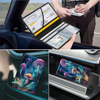Car Registration and Insurance Holder, Leather Car Glove Box Organizer, Cool Car Accessories for ID, Driver's License Cards & Essential Document,business cards,Men&Women,Glitter Mushroom
