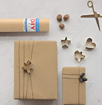 DIY CREW Brown Kraft Paper Roll - 30 Inch x 150 Feet - USA Made - Recycled Material - Wrapping Paper - Ideal for Packing, Shipping, Packaging, Bulletin Board, Arts & Crafts, Banner, Table Covering