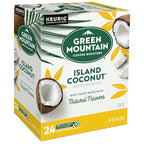 Green Mountain Coffee Roasters Island Coconut Keurig Single-Serve K-Cup Pods, Light Roast Coffee, 96 Count (4 Packs of 24)