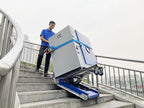 CT420SC Electric Heavy Duty Stair Climbing Hand Truck Dolly, 925 lbs Capacity with Support Wheels and 2 Motors, AutomaticTrack Stair Climbing Dolly for Heavy Duty Material Handling