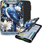 Clipboard with Storage Box & Pen Holder,Heavy Duty Clip Boards 8.5x11 for Nursing,High Capacity,School & Office Supplies,Bluebird Blossom