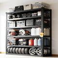 Metal Storage Shelves Unit,6-Tier Adjustable Heavy Duty Garage Shelving,4200LBS Garage Storage Industrial Shelves,Storage Racks,Steel Shelf Suitable for Shop,Warehouse,Basement