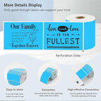 3x5 Inch Thermal Label Stickers,300Pcs Waterproof Rectangle Labels for Storage Bins,Moving Boxes,Address & Inventory Organization,Small Business Labeling,Sky Blue