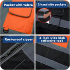 BeautyWill 10/20 Pack Custom Logo Safety Vest,Bulk High Visibility Class 2 Reflective Work Vests