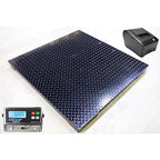 Liberty Scales Heavy Duty Industrial 48" x 48" Floor Scale with Printer Accurate Digital Pallet Scales for Warehouse or Shipping Weighing (5000 lbs x 1 lb)