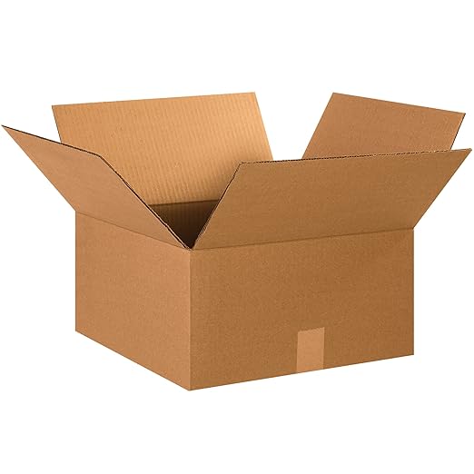 BOX USA Shipping Boxes Large 15"L x 15"W x 8"H 25-Pack, Cardboard Box for Shipping, Moving, Mailing, Packing, Packaging and Storage