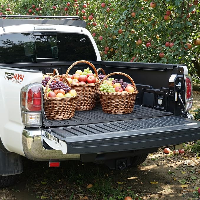 Truck Bed Mat for Toyota Tacoma 2005-2023, All Weather Truck Bed Liner for Toyota Tacoma Accessories, 5FT TPE Cargo Liner Truck Mat