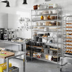14" Deep x 54" Wide x 96" Height Wire Shelving Kit | 10-Tier | NSF Commercial Storage Rack Unit