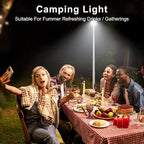 Rechargeable Camping Lantern — Adjustable Height Portable Light, Easy Setup for Camping, Backyard, Home & Emergency Use