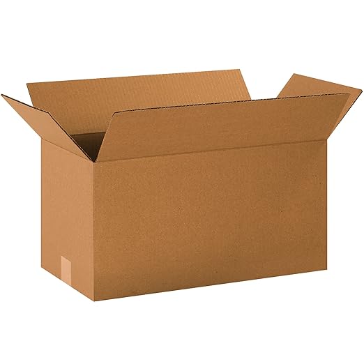 BOX USA Shipping Boxes 20"L x 10"W x 10"H 25-Pack Long Corrugated Boxes for Moving, Shipping, Mailing, Packing, Packaging and Storage
