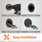 TV Cord Hider Kit - Comprehensive in-Wall Cable Management Solution for Wall-Mounted TVs