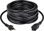 Amazon Basics Extension Cord, 25 Ft, 3 Prong Outlet Extender, Indoor Extension Cord, 13 Amps, 125V, Black