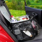 Koolatron Electric Portable Cooler Plug in 12V Car Cooler Bag, 26 qt (25 L) Black/Gray Soft-Sided Portable Car Fridge w/DC Power Cord, Adjustable Shoulder Strap, Cord Storage, Road Trip