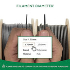 Polymaker Matte PLA Filament Matte Fossil Grey 1.75mm 3kg 3D Printing Filament, PolyTerra 3D Printer PLA Filament