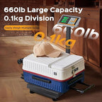 Bonvoisin Digital Platform Scale 660LBs Heavy Duty Floor Scale KG/LB Switchable Postal Shipping Scale for Weighing Packages, Luggage, Suitcases, Boxes
