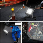 GLORIOUS-LITE 50W LED Work Light, 5000LM LED Flood Lights, 400W Equivalent, IP66 Waterproof, 16ft 5m Cord with Plug, 6500K, Adjustable Working Lights for Workshop Garage, Construction Site
