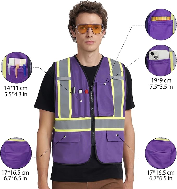A-KSAFETY Custom High Visibility Reflective Safety Vest with logo
