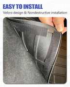 Cargo Liners Backrest Mat for Cadillac XT6 Accessories 2020-2025 with Hook&Loop Rear Trunk Mat Rear Seat Back Cover Protector All Weather Anti-Slip Split Dog Liner
