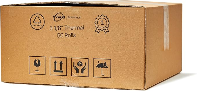 CLOVER POS 3-1/8" x 230' THERMAL RECEIPT PAPER BPA FREE - 50 NEW ROLLS