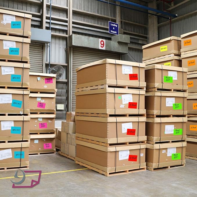 NextDayLabels 500 Rectangle Stickers (3" x 5") - Color Coding Labels Roll - Moving Labels for Boxes, Colored Inventory Stickers for Packing, Organizing, and Storage (Olive)