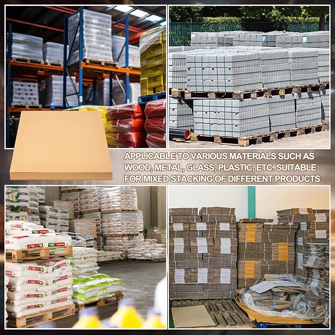 Tatuo 100 Sheet Anti-slip Pallet Paper, 40"x48" Heavy Duty Kraft Brown Paper for Stabilizing Pallets, Prevents Load Shifting for Bags & Cartons, Ideal for Warehousing & Shipping