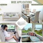 Frienda 2 Pcs Upholstery Foam 1/2" x 24" x 72" High Density Cushion White Polyurethane Craft Foam Padding for Seat Replacement DIY Projects Chairs Headboards Sofas Home