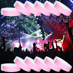 1200 Pcs Plastic Paper Wristbands for Events Neon Color Wrist Bands Concert Identification Wristbands Paper Bracelets Wristbands Party Hand Bands (Pink)