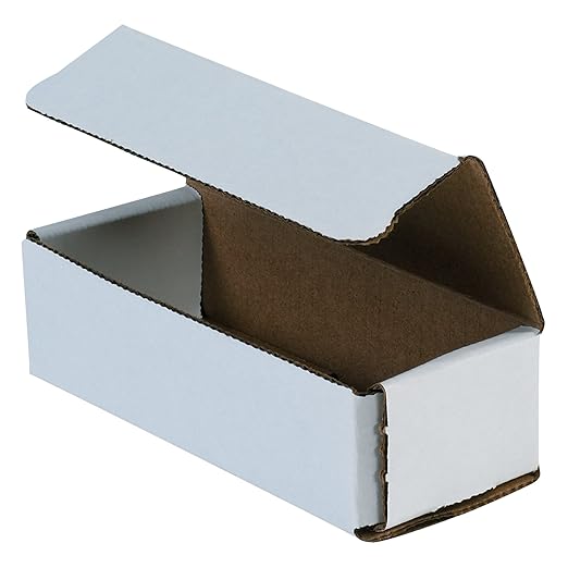 Box USA BMRX2L 6"L x 2 1/2"W x 1 3/4"H, White (Pack of 50)