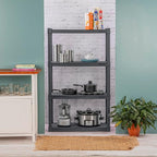 Sterilite 3-Pack 4 Shelf Unit, Heavy-Duty Shelving Storage and Utility Rack - Standing Plastic Organizer Shelves for Kitchen, Bathroom, and Garage