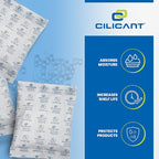 CILICAnt 5-gram Desiccant Pouches, 200 pcs Pack, Food Grade Moisture Absorbers Ideal for Packaging of Shoes, Jewelry, Leather, Clothes or Electronics, Cars - for Home or Commercial Use