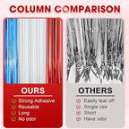 3 Pack 3.3 x 8.2 ft Red White and Blue Foil Fringe Backdrop Curtains, Tinsel Streamers Party Decorations, Fringe Backdrop for Patriotic, Memorial Day, 4th of July, Independence Day