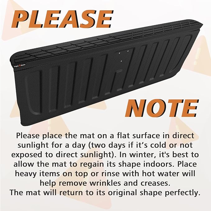 TripleAliners Tailgate Mat with Tailgate Cap Top Protector for 2007-2013 Chevy Silverado & GMC Sierra 1500 Upgrade Full-Coverage All Weather Liner Protector Replacement (Won't Fit Drop-in Liners)