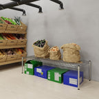21''W x 54''L x 14''H Chrome Plated Wire Dunnage Rack | Off The Floor Storage