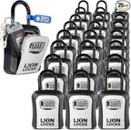 Key Lock Box for Keys with Code (24 Pack) 4 Digit Combination Lockbox for Keys Outdoor, Portable, Waterproof, Realtor Lock Box