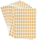 Starboling Color Coding Labels,3000 PCS 1/2" x 3/4" Kraft Paper Rectangular Label,for Garage Sale,Price Tags,File Folder Tabs（Light）